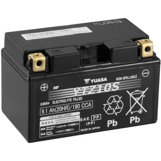 YUASA W/C Battery Maintenance Free Factory Activated - YTZ10S for MV Agusta, Honda, KTM