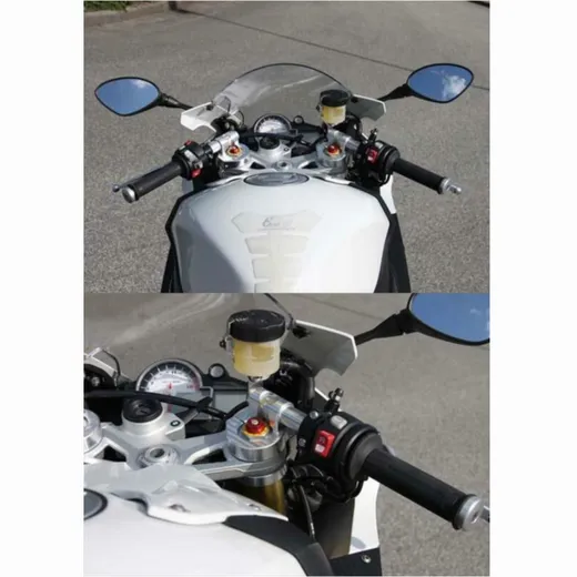 LSL Twin Match Raised Clip-On Bars - for: BMW S100RR for S1000RR
