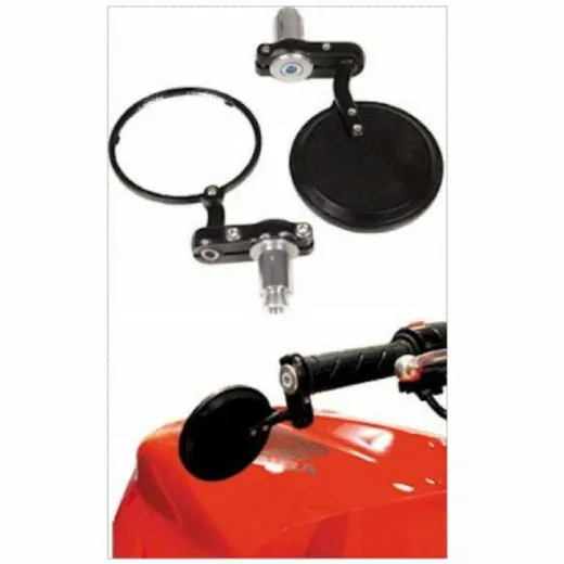 V PARTS Bar End Mirror Universal - Black (pair)