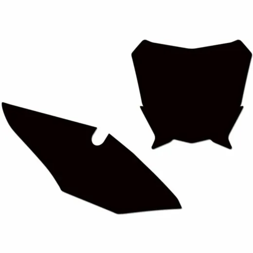 BLACKBIRD Plate Stickers Black for: Honda CRF450R for CRF250R