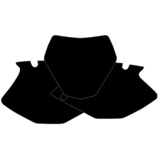 BLACKBIRD Plate Stickers Black for Yamaha YZ450F