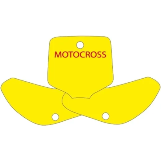 STARTNUMMERNFELD SchwarzBIRD BLAU für Kawasaki KX65