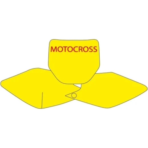 STARTNUMMERNFELDER SCHWARZ SchwarzBIRD für Kawasaki KX250F, KX450F