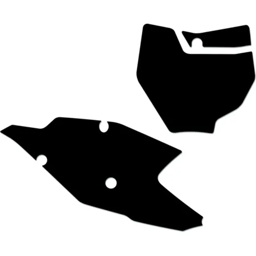 BLACKBIRD Number Plate Black for: KTM SX/SX-F for 125SX, 150SX, 250SX