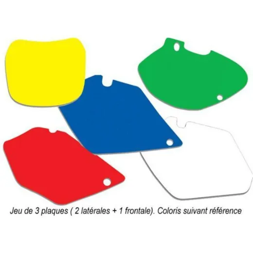 BLACKBIRD Plate Stickers Green for: Husaberg FE/TE for FE250, FE350, FE450