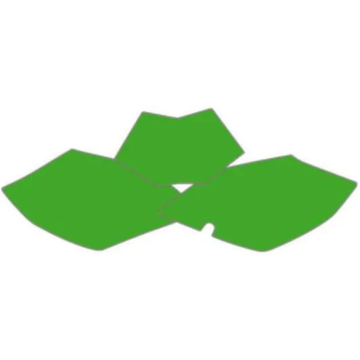 BLACKBIRD Plate Stickers Green for: Beta RR for RR1254TENDURO, RR1254TMOTARD, RR3504TENDURO