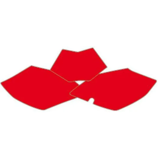 BLACKBIRD Plate Stickers Red for: Beta RR for RR1254TENDURO, RR1254TMOTARD, RR3504TENDURO
