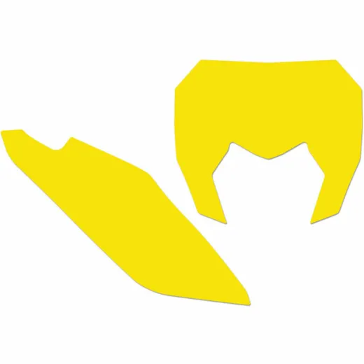 BLACKBIRD Plate Stickers Yellow for: Sherco SE/SE-F for 125SE-R, 250SEF-R, 250SE-R