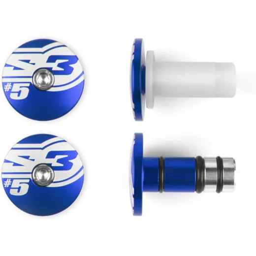 S3 End 5 Bar Ends Ø14mm Blue for GAS GAS EC250, EC250F, EC300