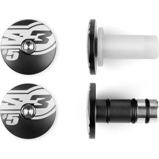 S3 End 5 Bar Ends Ø12mm Black