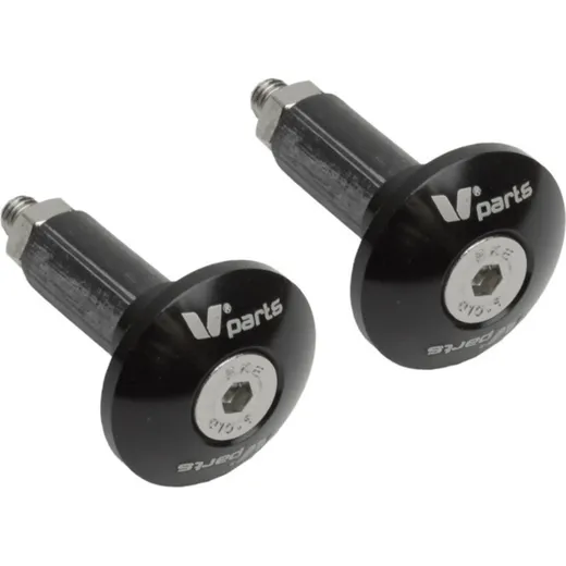 V-PARTS Bar End Ø12-18mm Black