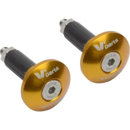 V-PARTS Bar End Ø12-18mm Gold
