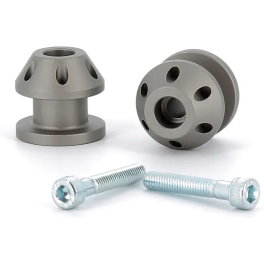 V-PARTS M6x1 Bobbins Aluminum Titanium Look