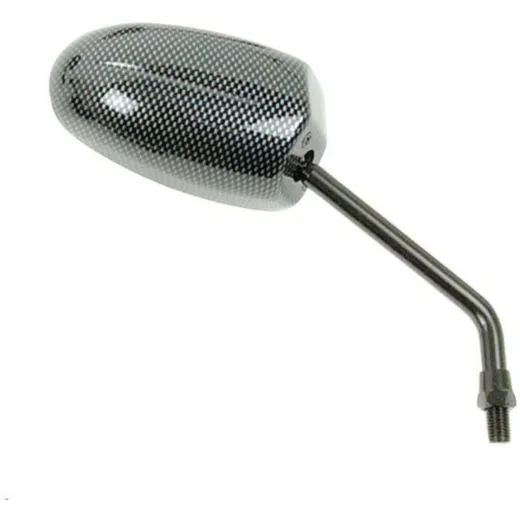 V PARTS F1 Oval Right Left Thread Mirror Universal M10/125 - Carbon (1pc)