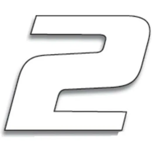 RENNNUMMERN WEISS 2