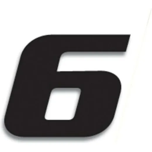 RENNNUMMERN SCHWARZ 6