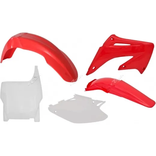 Kunststoff-Kit Racetech Originalfarbe rot/weiß für: Honda CR125/250R für CR125R, CR250R