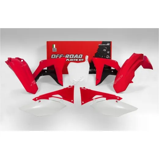 RACETECH Plastik-Kit Originalfarbe (2017) rot/schwarz/weiß für: Honda CRF450R für CRF250R