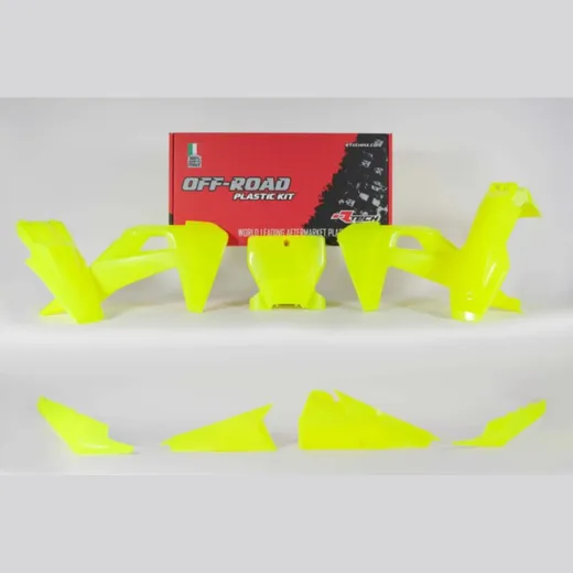 RACETECH Plastik-Kit neongelb für: Husqvarna TC/FC für FC250, FC350, FC450