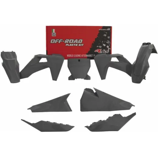 RACETECH Plastik-Kit Quantum grau für: Husqvarna für FC250, FC350, FC450