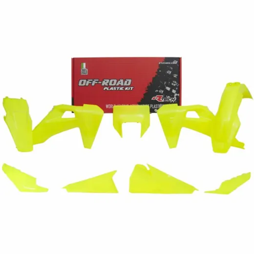 RACETECH Plastik-Kit neongelb für: Husqvarna für FE250, FE350, FE450