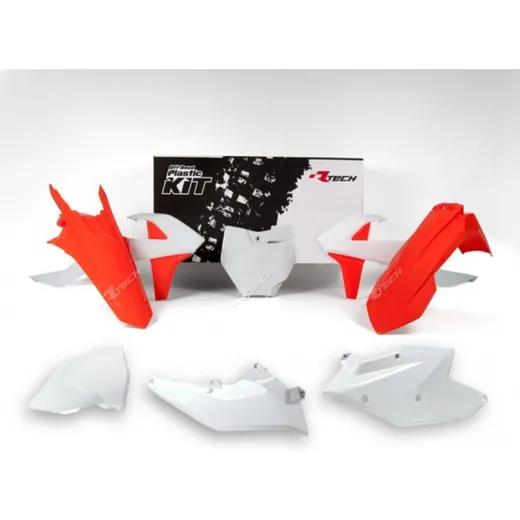 RACETECH Factory Edition Plastic Kit Orange/White for: KTM for 125SX, 150SX, 250SX