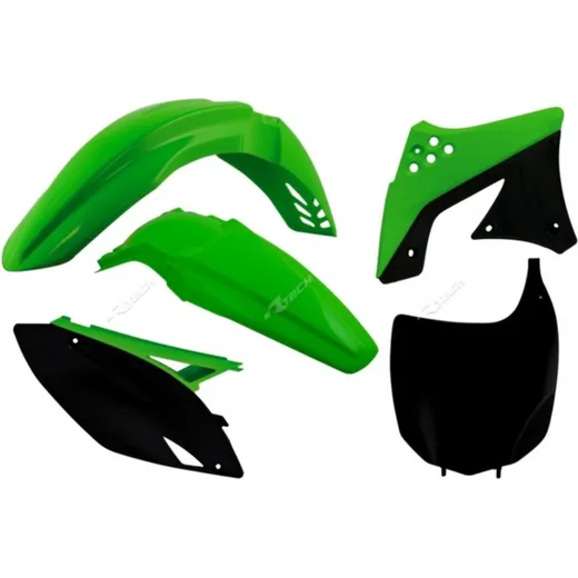 RACETECH Plastic Kit OEM Colour (2012) Green/Black for: Kawasaki KX-F250 for KX250F