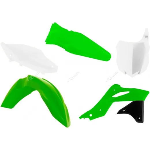 RACETECH Plastic Kit OEM Color (2016) Green/White for: Kawasaki KX250F for Kawasaki KX250F
