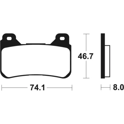 TECNIUM Bremsbelage MTR309 Sintermetall für Honda CB1000R, CBR1000RR, CBR600RR