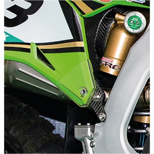BLACKBIRD Graphic Plate Stickers Black for: Kawasaki KXF
