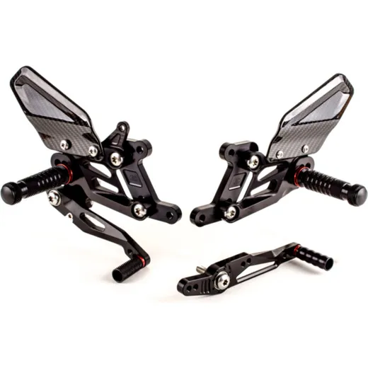 GILLES FXR Rearset Black for: BMW S1000R/RR for S1000RR