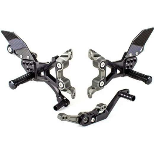GILLES FXR Rearset Black for: BMW S1000RR for M1000RR