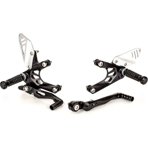 GILLES FXR Rearset Black for: Honda for CB650F, CB650R, CBR650F