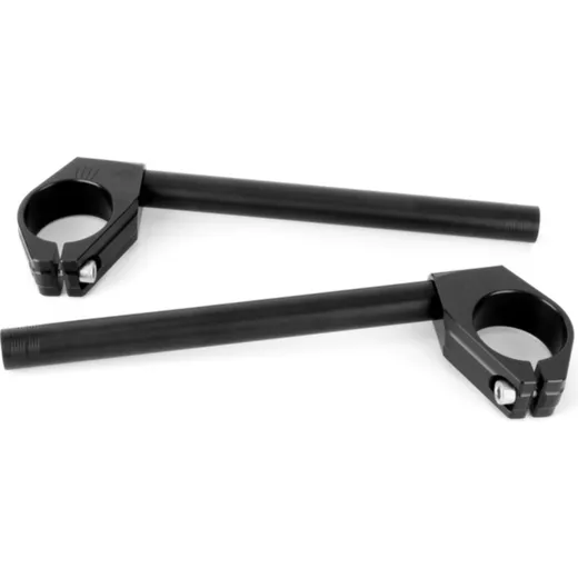 GILLES GP-Light 2 Fix Clip-on Bars - 50mm Black for Ducati, Honda, Kawasaki