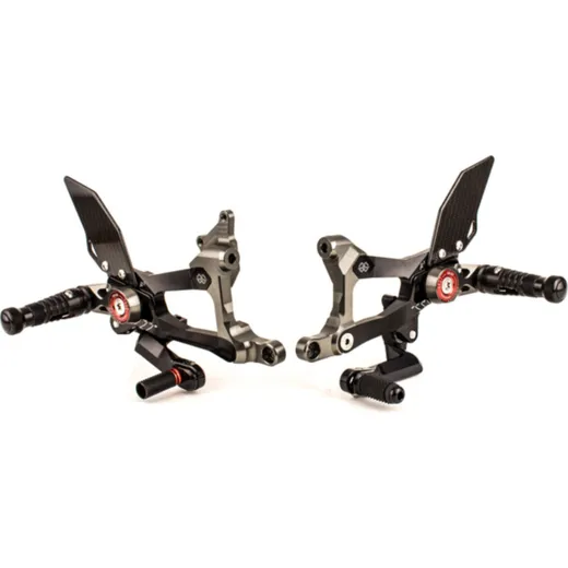 GILLES MUE2 Adjustable Rearset Black for: Ducati Panigale V4 for PANIGALEV4