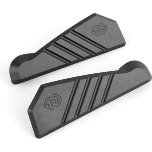 GILLES TOOLING Fußrastenabdeckplatte schwarz für: Yamaha YZF-R1/M