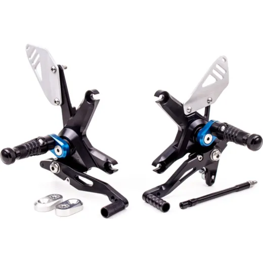 GILLES RCT10GT Adjustable Rearset Black for: Suzuki SV650