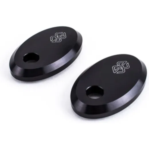 GILLES TOOLING Abdeckplatte für Blinker Schwarz für: Kawasaki Z900RS
