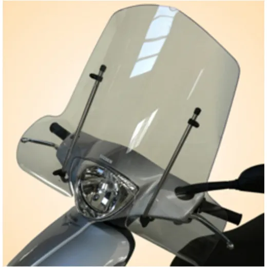 V PARTS Standard Windshield Clear for: Piaggio Fly for FLY125, FLY502T, FLY504T