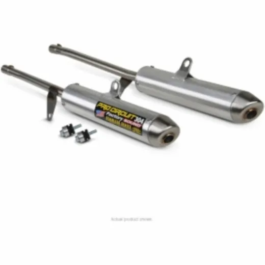PRO CIRCUIT 304 Silencer Brushed Aluminum/Stainless Steel End Cap for: Honda TRX450 Sportrax for Yamaha YFZ350BANSHEE