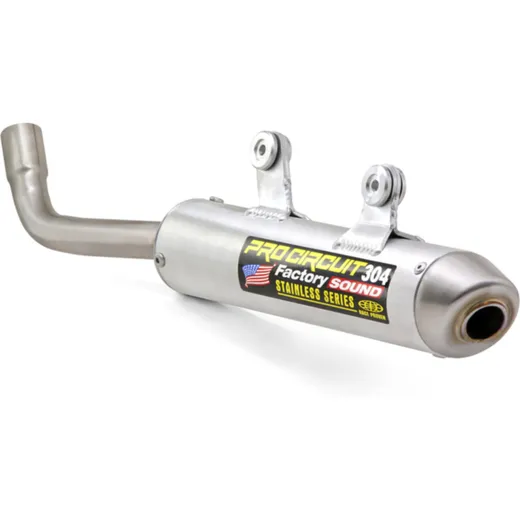 PRO CIRCUIT 304 Muffler Brushed Aluminum/Stainless Steel End Cap for: Kawasaki KX250 SK92125-304