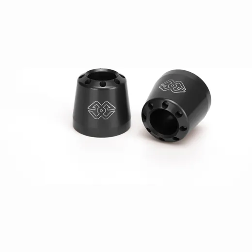 GILLES TOOLING Cone Bar Ends Black for: Yamaha for Honda, Ducati