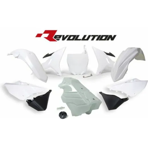 RACETECH Revolution Plastic Kit + Gas Tank for: Yamaha for TT-R125, YZ125, YZ250