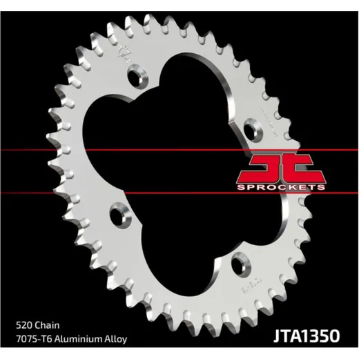 JT SPROCKETS Aluminium Ultraleichtes Kettenrad 1350-520 JTA1350.39BLK