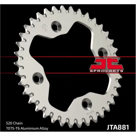 JT SPROCKETS Aluminium Ultraleichtes Kettenrad 881-520