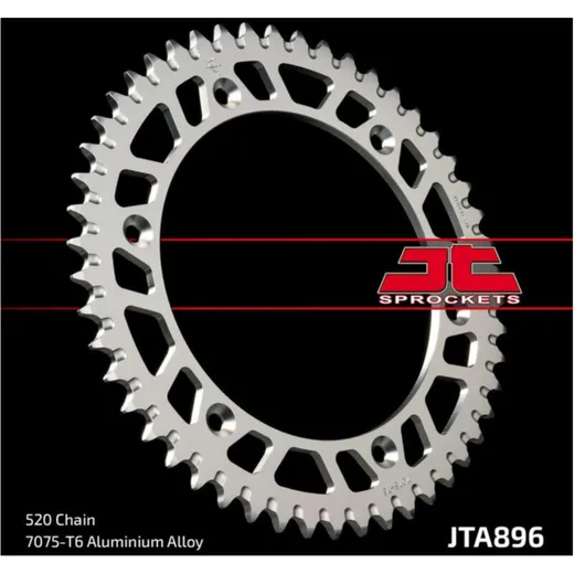 JT SPROCKETS Aluminium Ultraleichtes selbstreinigendes Kettenrad 896-520