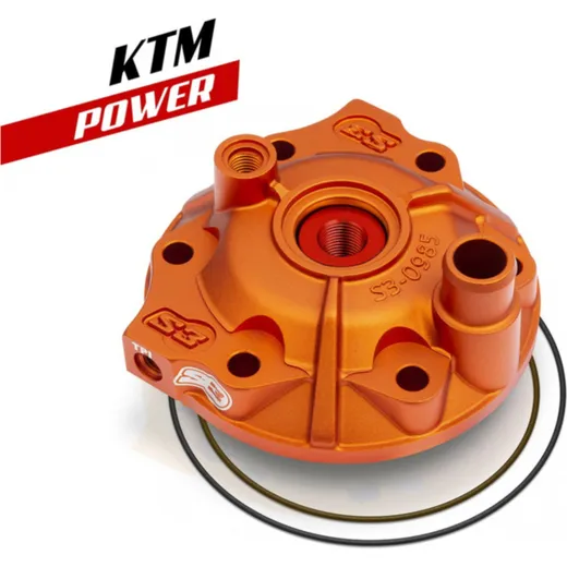 S3 Power Cylinder Head & Insert Kit High Compression - Orange for: KTM/Husqvarna for 250EXC