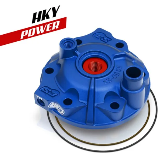 S3 Power Cylinder Head & Insert Kit High Compression - Blue for: KTM/Husqvarna for TE150, TE250, TE300