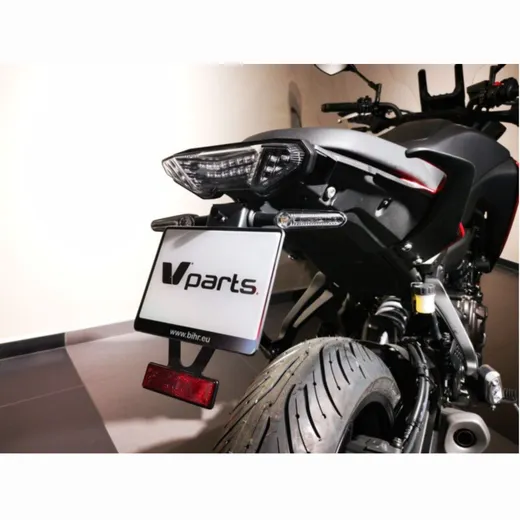Kennzeichenhalter V PARTS Schwarz für Yamaha TRACER700, TRACER900