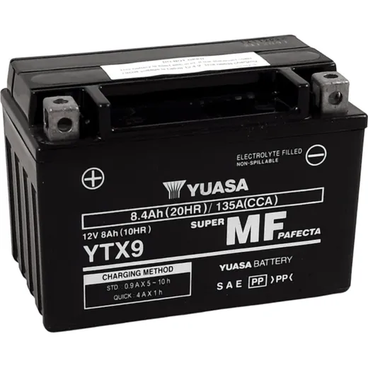 YUASA W/C Battery Maintenance Free Factory Activated - YTX9 FA for Honda, KTM, Kawasaki